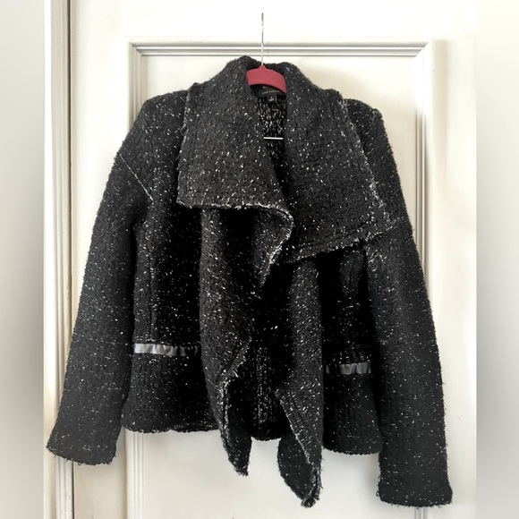 Ann Taylor Knit Wool-blend Chunky Open Sweater Jacket - Picture 1 of 8